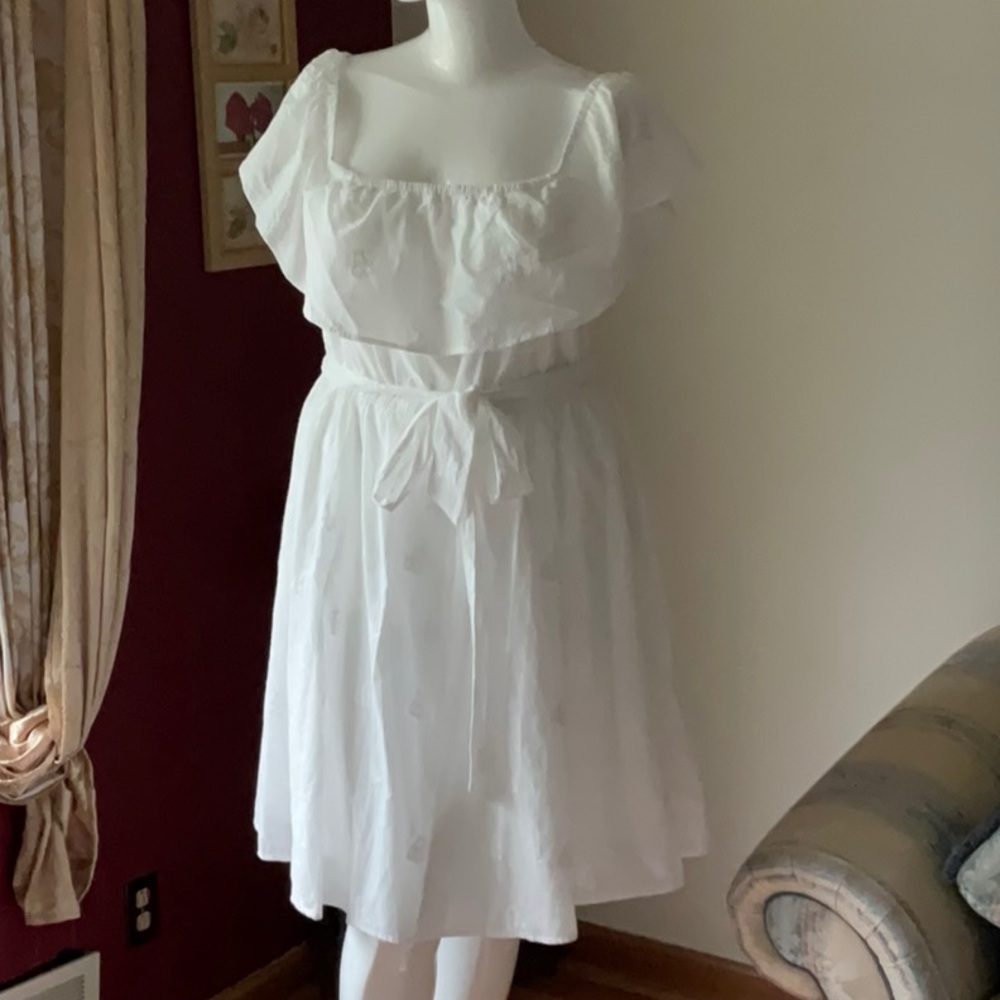 Torrid White Off-Shoulder Dress - Picture 8 of 11